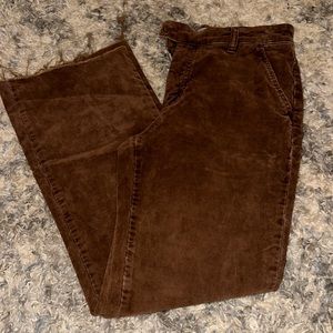 Les Folles De Joie Corduroy Low-Waisted Pants